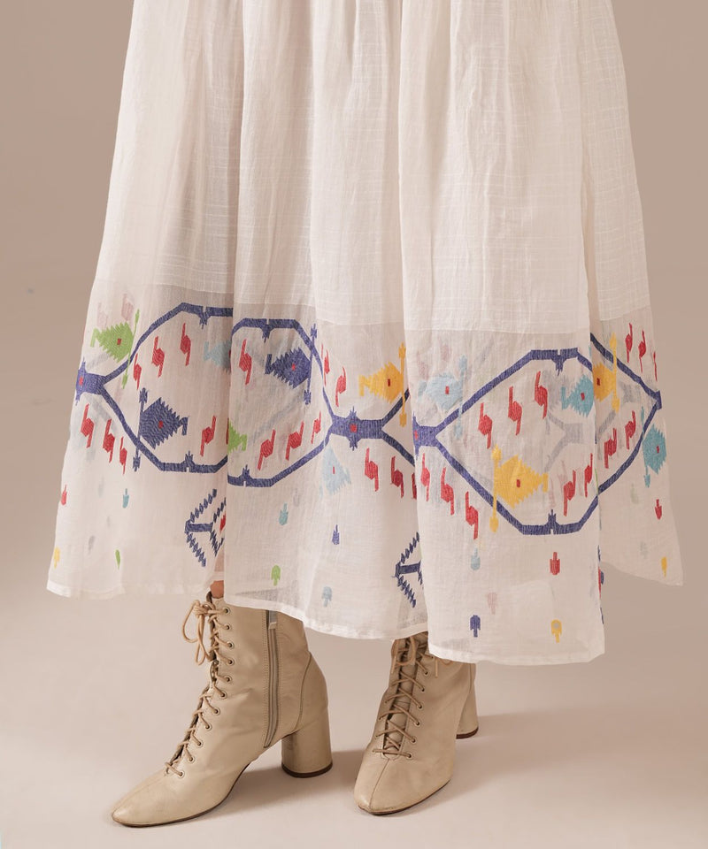 SNOW RADIANCE DRESS 100% cotton Buy SNOW RADIANCE DRESS from C&W | Dresses for Women by Indigo Dreams in white color for women in Singapore
