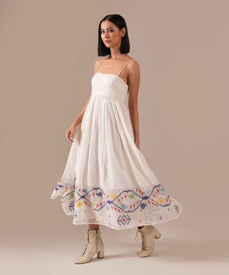 SNOW RADIANCE DRESS 100% cotton Buy SNOW RADIANCE DRESS from C&W | Dresses for Women by Indigo Dreams in white color for women in Singapore
