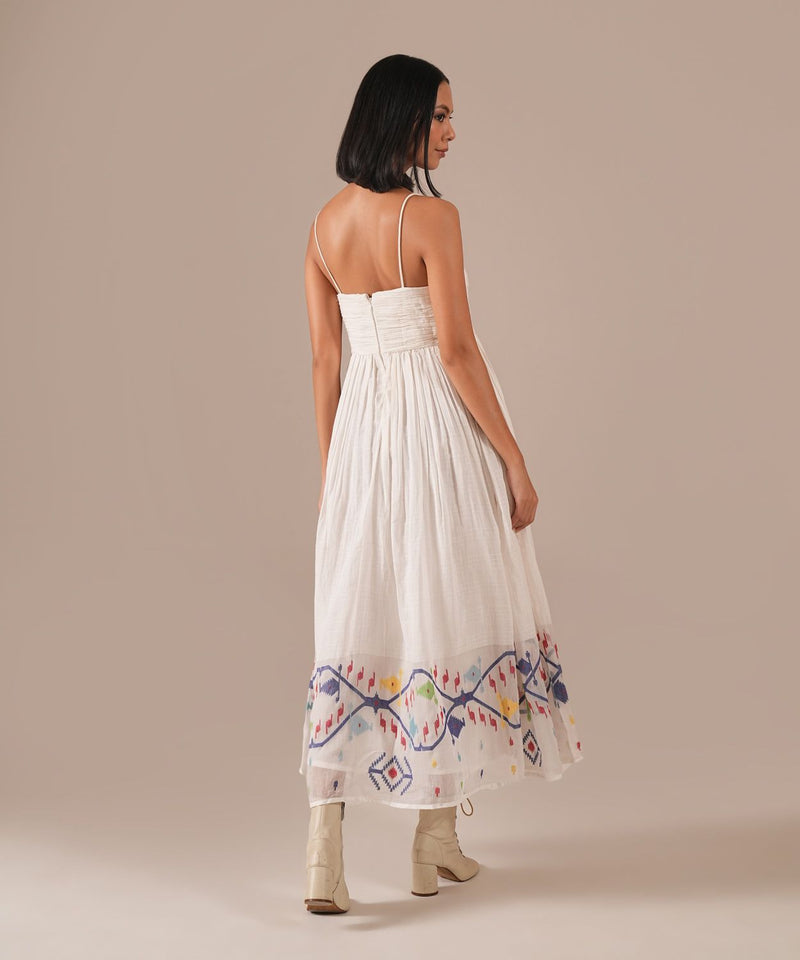 SNOW RADIANCE DRESS 100% cotton Buy SNOW RADIANCE DRESS from C&W | Dresses for Women by Indigo Dreams in white color for women in Singapore