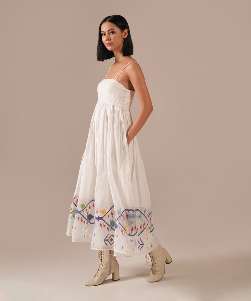 SNOW RADIANCE DRESS 100% cotton Buy SNOW RADIANCE DRESS from C&W | Dresses for Women by Indigo Dreams in white color for women in Singapore