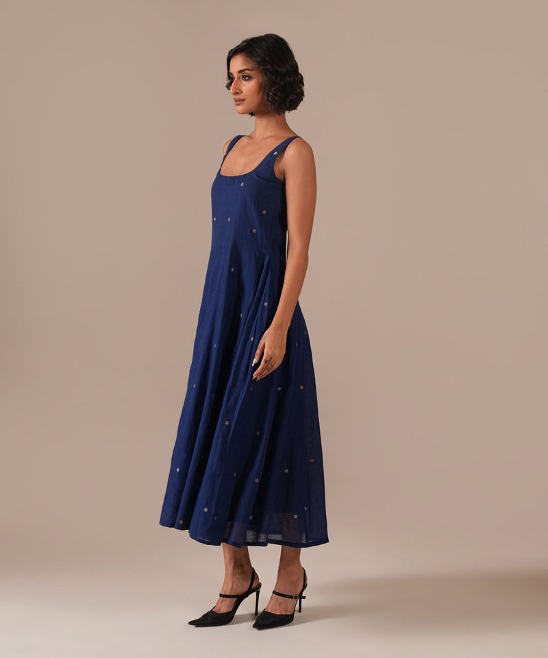 STARRY MIST DRESS 100% cotton Buy STARRY MIST DRESS from C&W | Dresses for Women by Indigo Dreams in blue color for women in Singapore