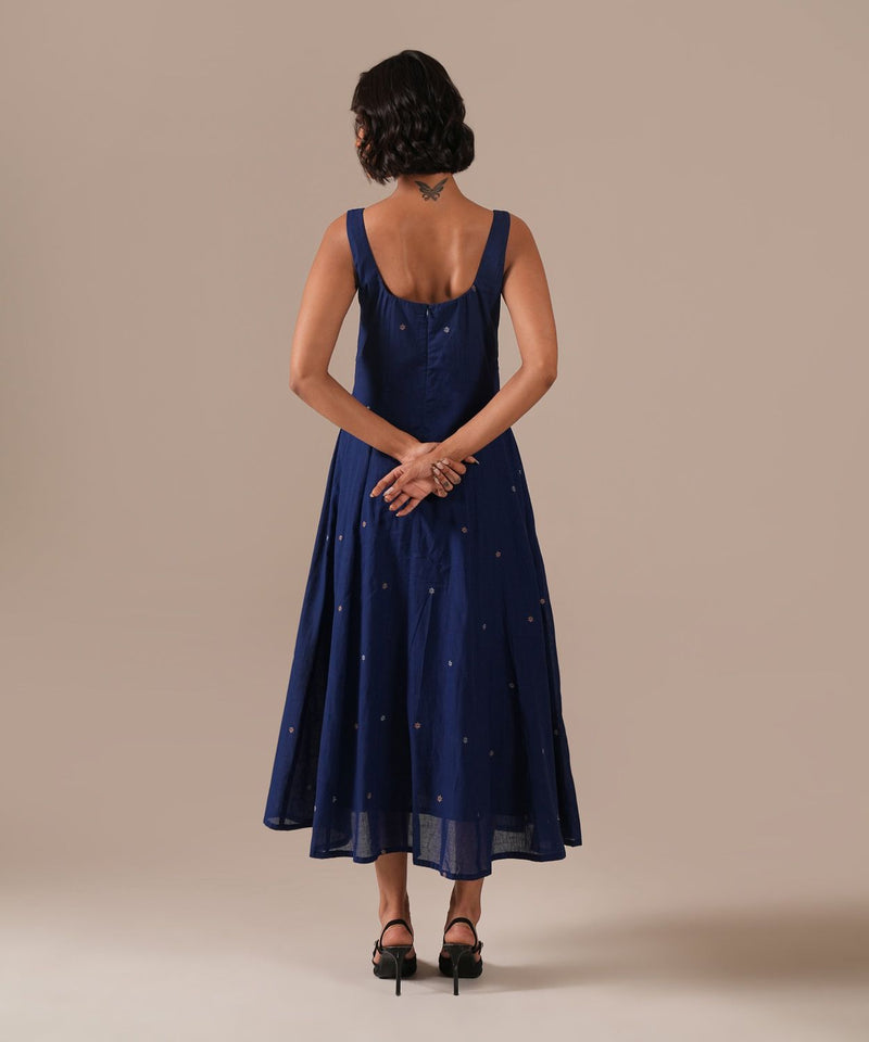 STARRY MIST DRESS 100% cotton Buy STARRY MIST DRESS from C&W | Dresses for Women by Indigo Dreams in blue color for women in Singapore