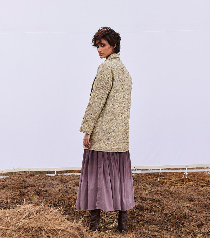 Stone floral jacket cotton by Khara Kapas in multi for women in Singapore