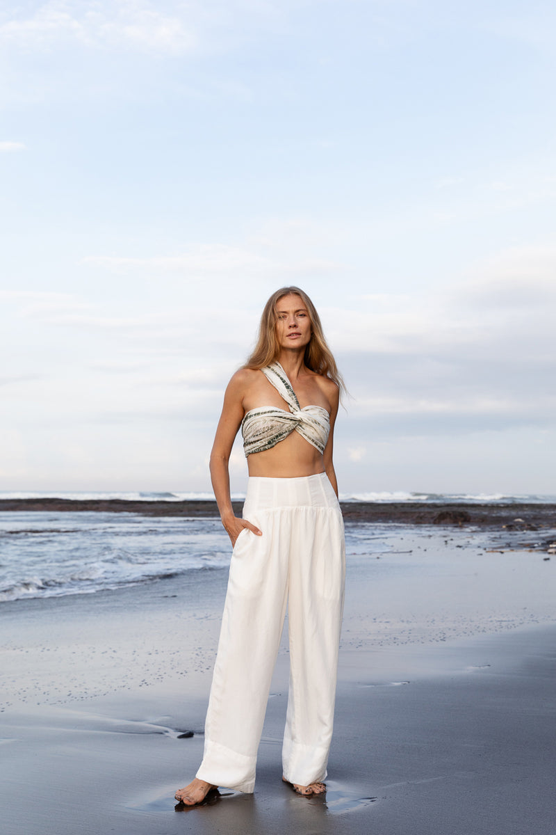 Georgia Pant Linen Pant/Trouser By Su By Hand In Off-White For Women In Singapore