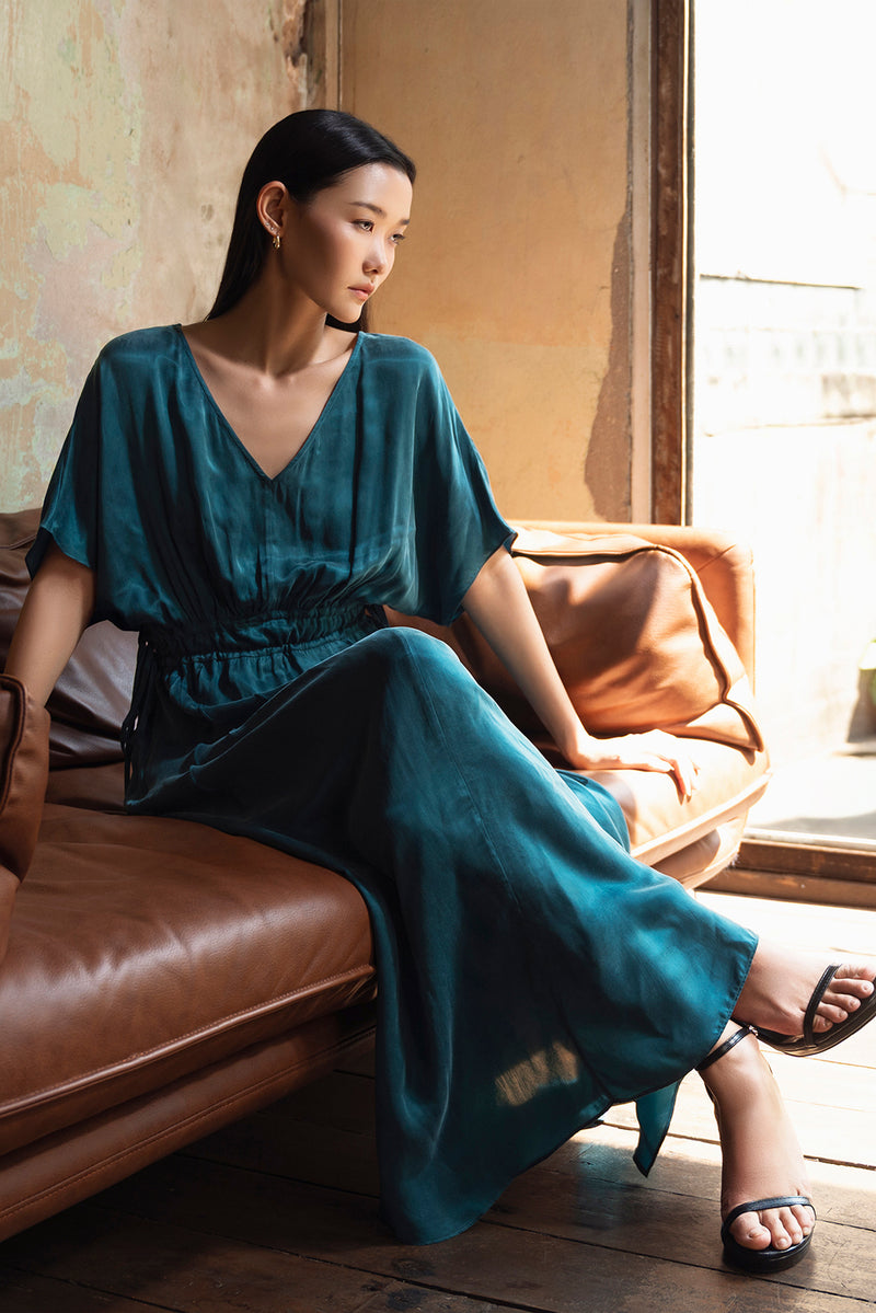 Susannah Dress Viscose Dress By Su By Hand In Blue For Women In Singapore