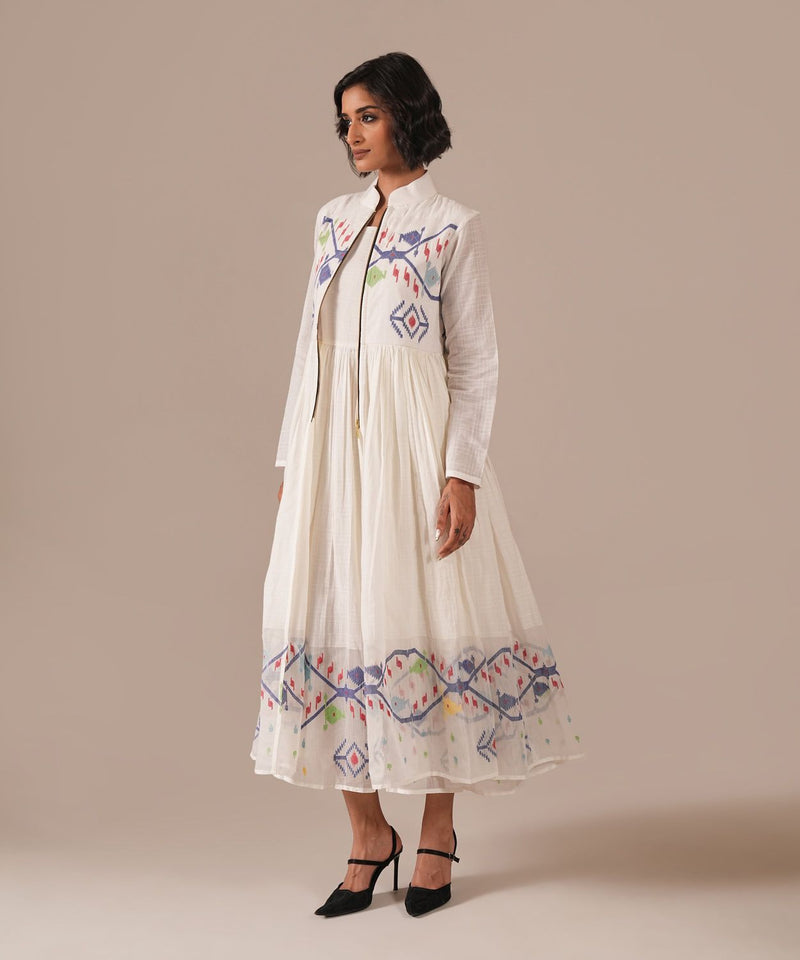 SWAN WINGS DRESS silk Buy SWAN WINGS DRESS from C&W | Dresses for Women by Indigo Dreams in white color for women in Singapore