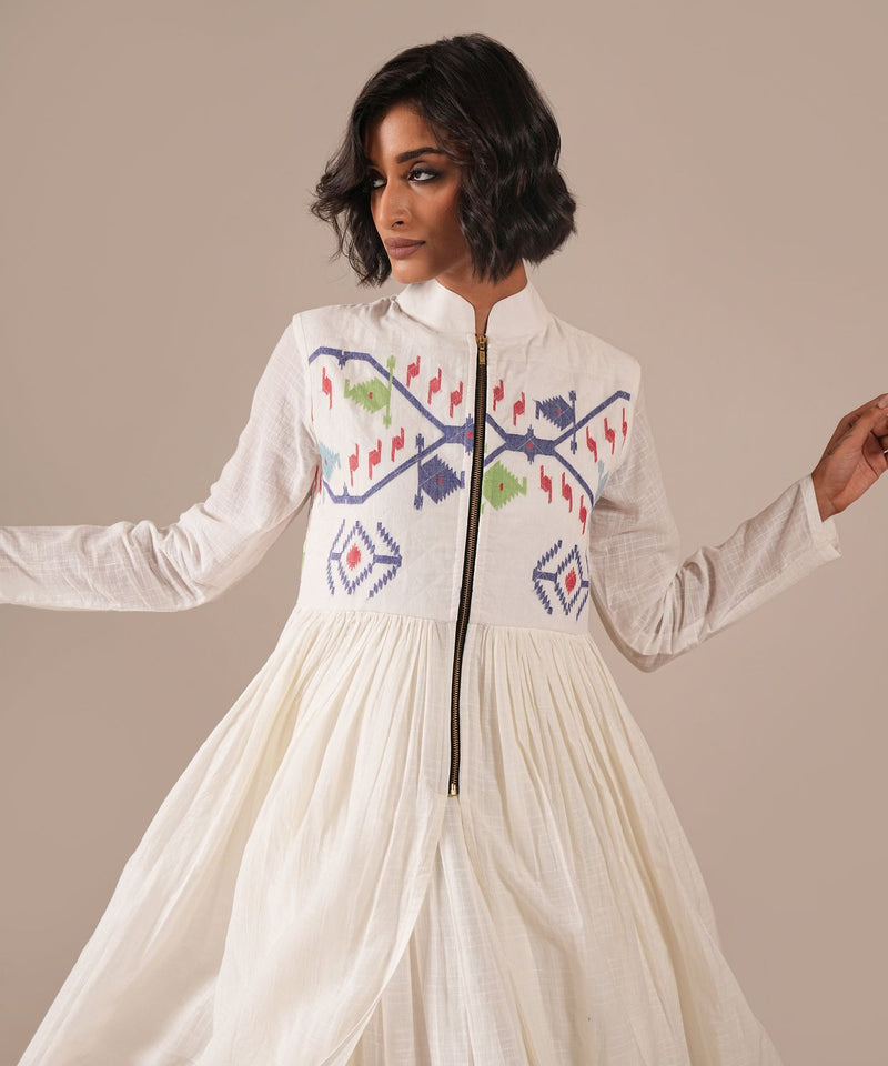SWAN WINGS DRESS silk Buy SWAN WINGS DRESS from C&W | Dresses for Women by Indigo Dreams in white color for women in Singapore