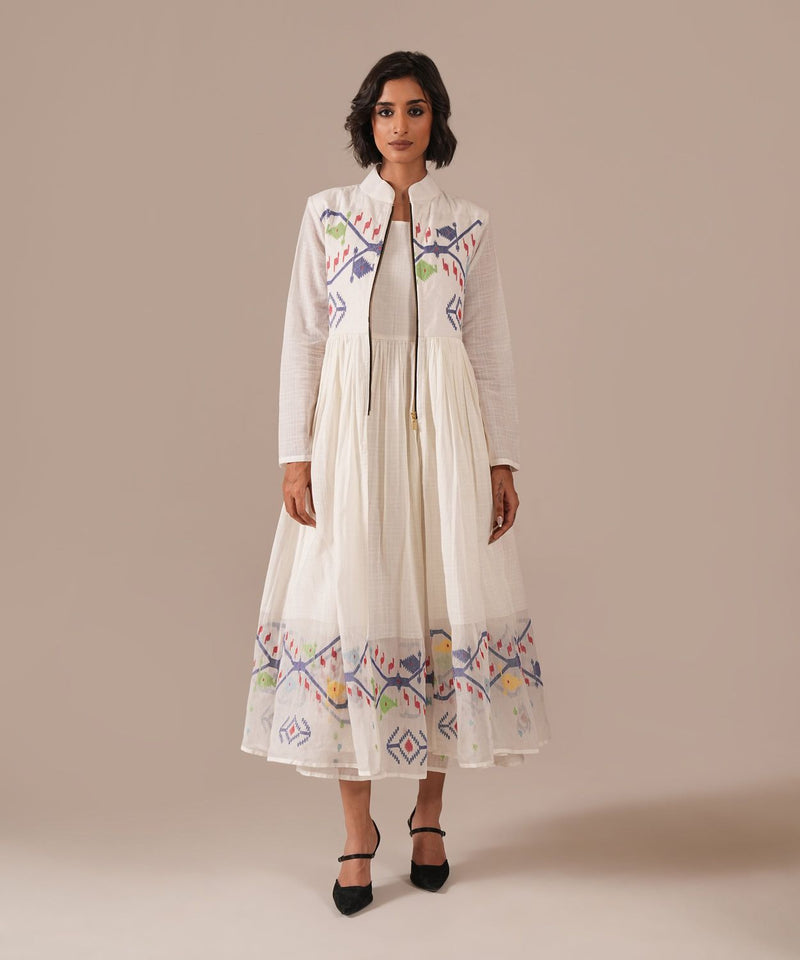 SWAN WINGS DRESS silk Buy SWAN WINGS DRESS from C&W | Dresses for Women by Indigo Dreams in white color for women in Singapore