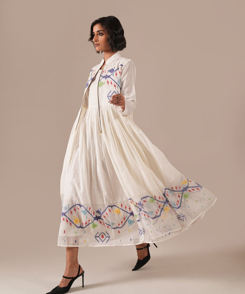 SWAN WINGS DRESS silk Buy SWAN WINGS DRESS from C&W | Dresses for Women by Indigo Dreams in white color for women in Singapore