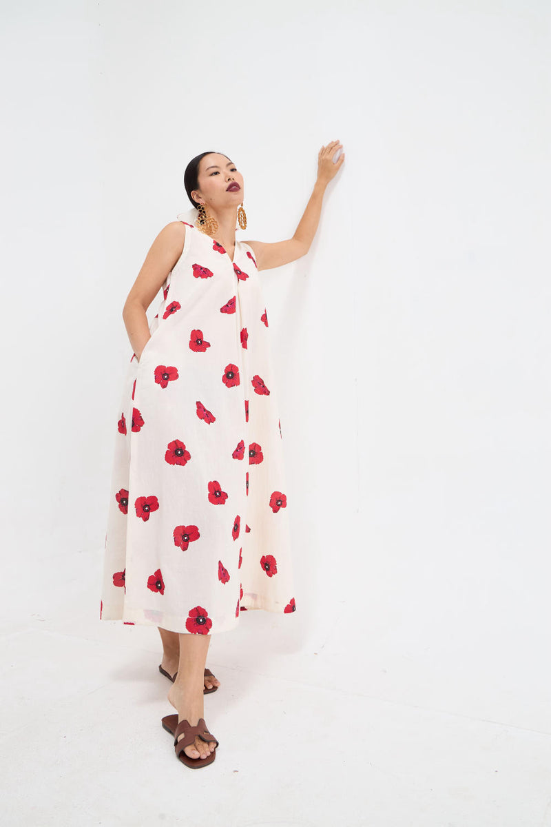POPPY DRESS cotton by Aavidi for women in Singapore