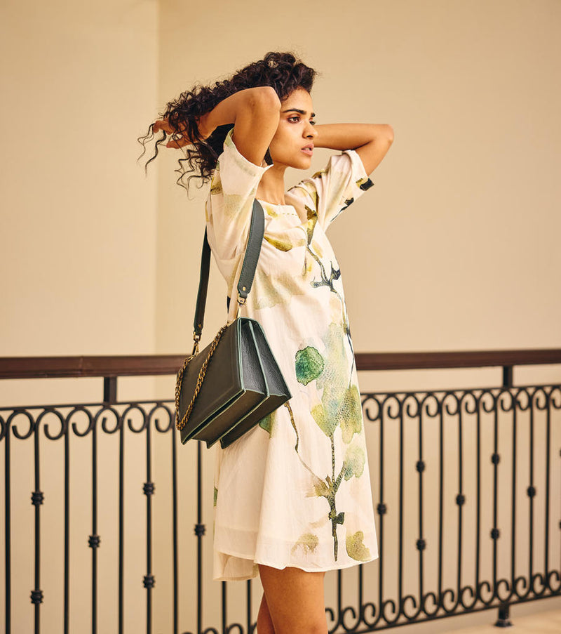 The Glory Dress cotton by Khara Kapas in white for women in Singapore