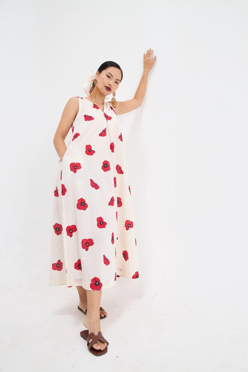 POPPY DRESS cotton by Aavidi for women in Singapore