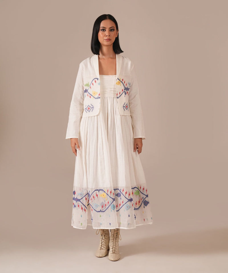 VANILLA VEIL SET 100% cotton Buy VANILLA VEIL SET from C&W | Co-Ord Sets for Women by Indigo Dreams in white color for women in Singapore