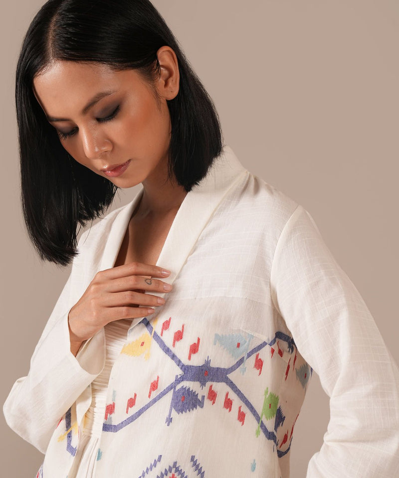 VANILLA VEIL SET 100% cotton Buy VANILLA VEIL SET from C&W | Co-Ord Sets for Women by Indigo Dreams in white color for women in Singapore