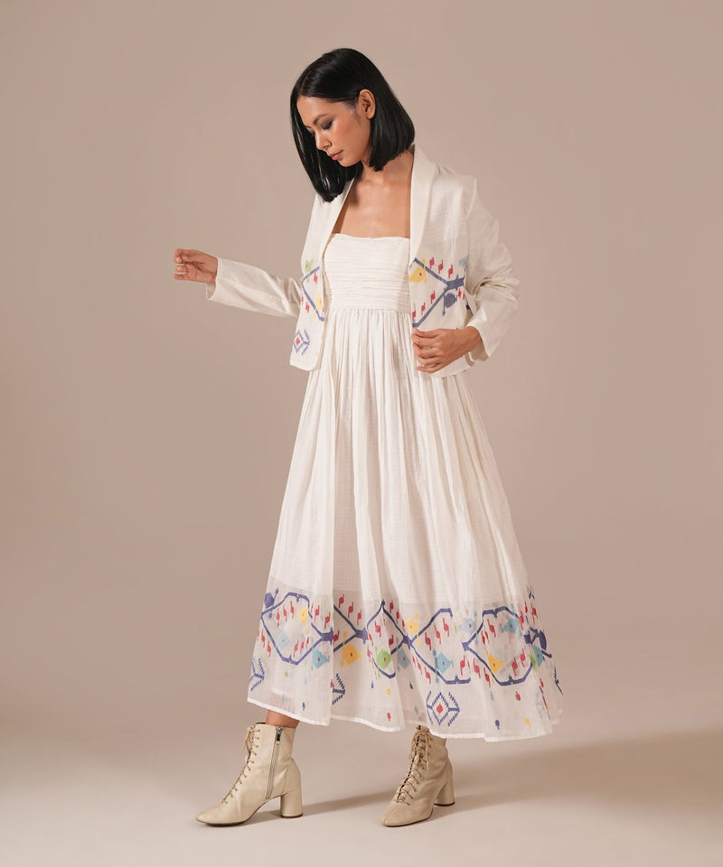 VANILLA VEIL SET 100% cotton Buy VANILLA VEIL SET from C&W | Co-Ord Sets for Women by Indigo Dreams in white color for women in Singapore
