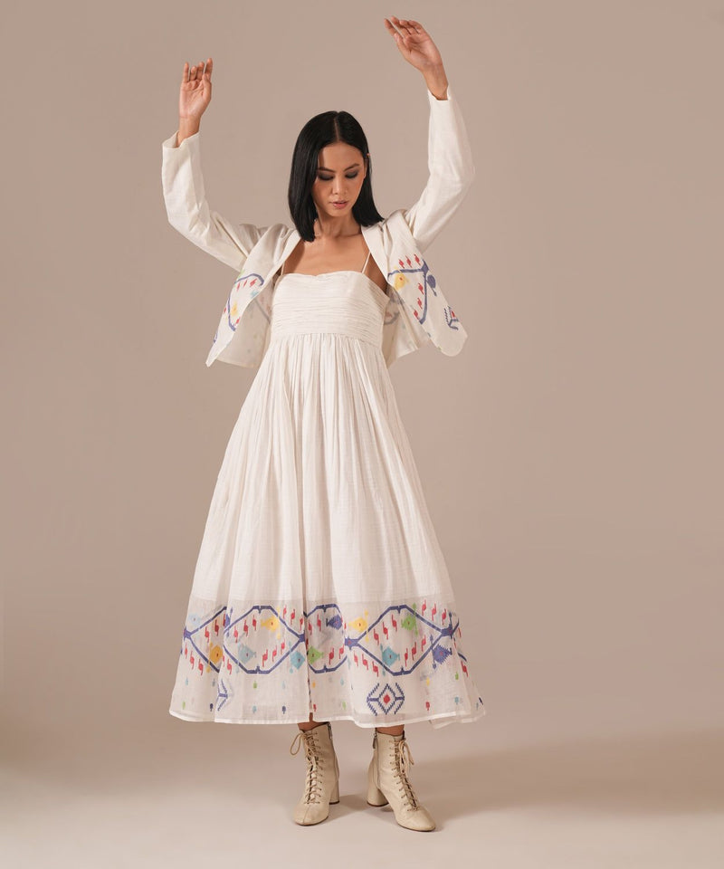 VANILLA VEIL SET 100% cotton Buy VANILLA VEIL SET from C&W | Co-Ord Sets for Women by Indigo Dreams in white color for women in Singapore