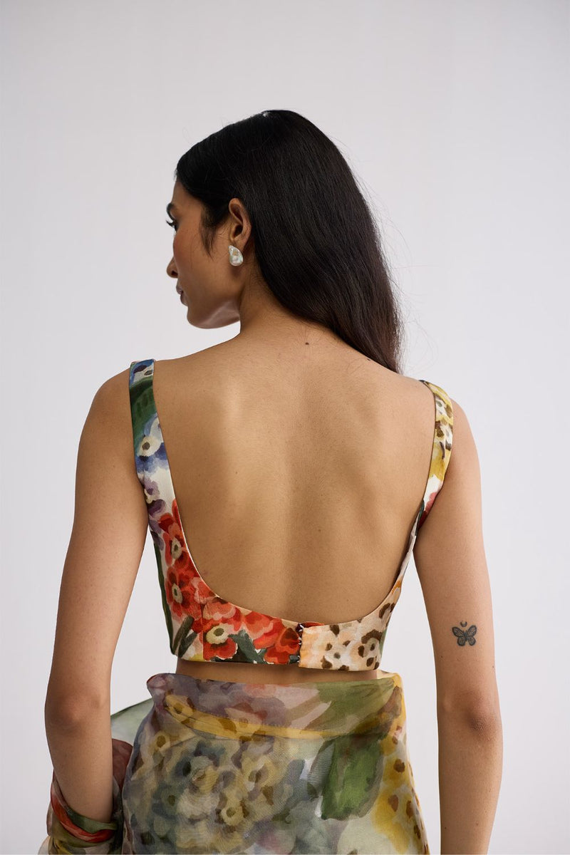 VERANDA BLOUSE crepe blouse by YAM in multicolor for women in Singapore