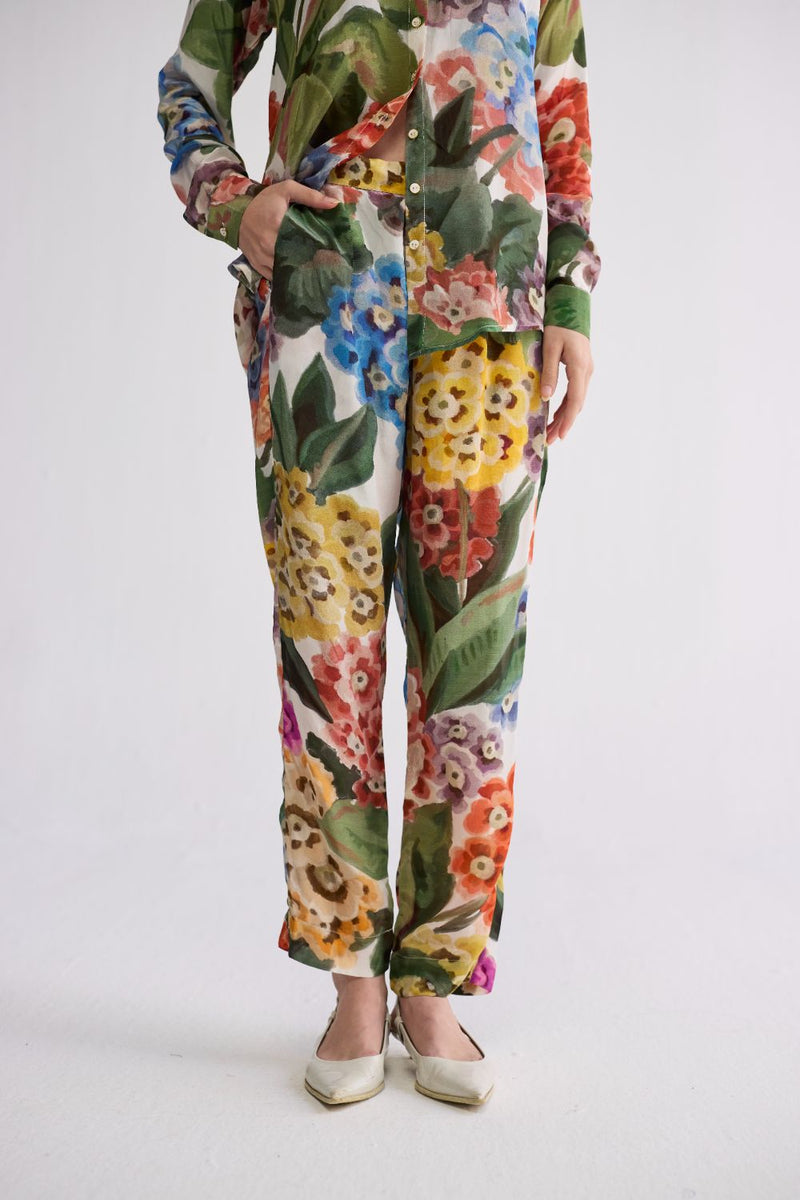 VERANDA CO-ORD SET crepe co-ord set by YAM in multicolor for women in Singapore