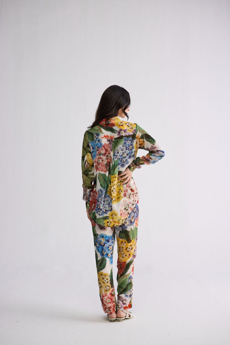 VERANDA CO-ORD SET crepe co-ord set by YAM in multicolor for women in Singapore