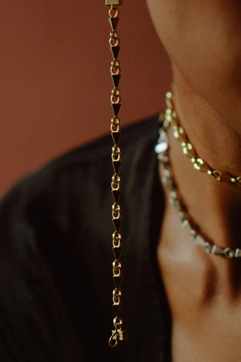 5-in-1 Love String and Studs brass neckpiece by Surmeyi for women in Singapore