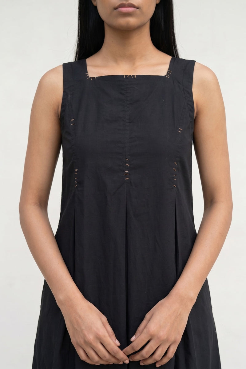 Natalie Black Dress poplin dress by Doodlage in black for women in Singapore