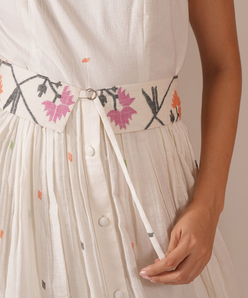 WHISPERING LOTUS DRESS silk Buy WHISPERING LOTUS DRESS from C&W | Dresses for Women by Indigo Dreams in white color for women in Singapore