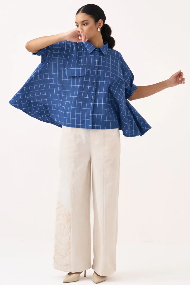 TCMPOP26-25 WIDE HEM SHIRT -Size S