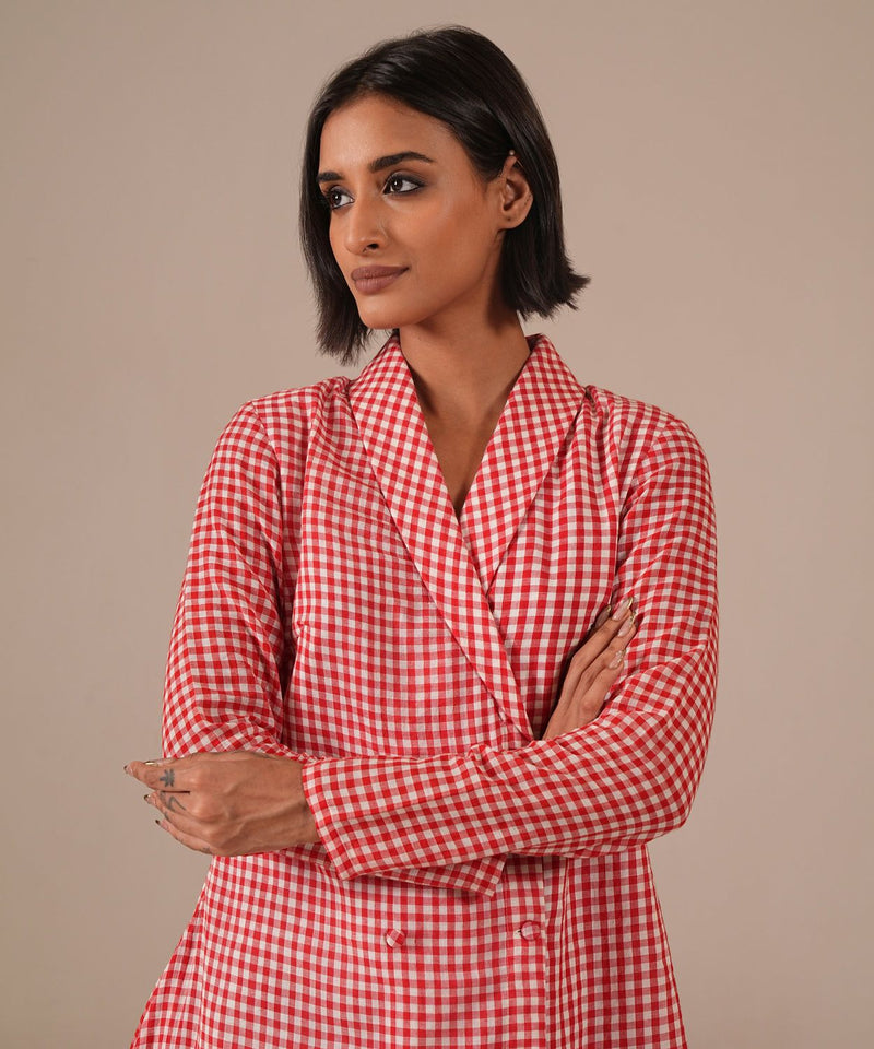 WOVEN WHIMSY DRESS 100% cotton Buy WOVEN WHIMSY DRESS from C&W | Dresses for Women by Indigo Dreams in red color for women in Singapore