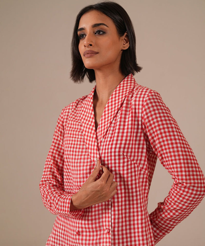 WOVEN WHIMSY DRESS 100% cotton Buy WOVEN WHIMSY DRESS from C&W | Dresses for Women by Indigo Dreams in red color for women in Singapore