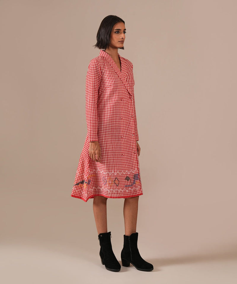 WOVEN WHIMSY DRESS 100% cotton Buy WOVEN WHIMSY DRESS from C&W | Dresses for Women by Indigo Dreams in red color for women in Singapore