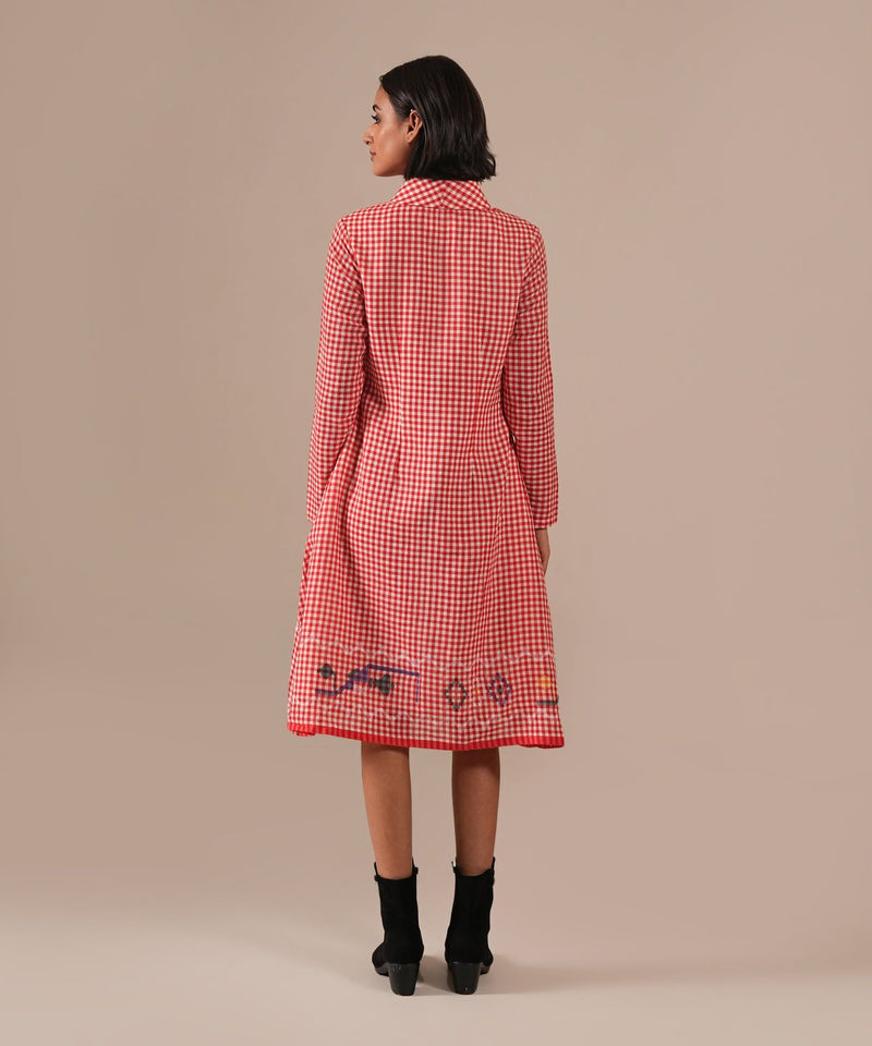WOVEN WHIMSY DRESS 100% cotton Buy WOVEN WHIMSY DRESS from C&W | Dresses for Women by Indigo Dreams in red color for women in Singapore
