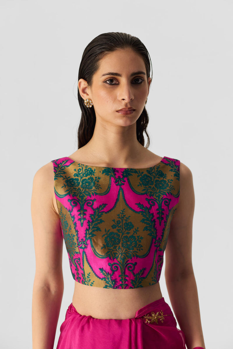 ZUZI BLOUSE silk by Yam in multi color for women in Singapore