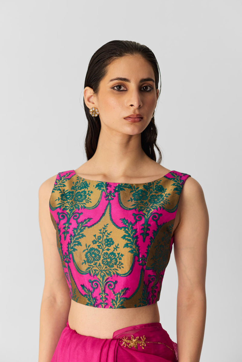 ZUZI BLOUSE silk by Yam in multi color for women in Singapore