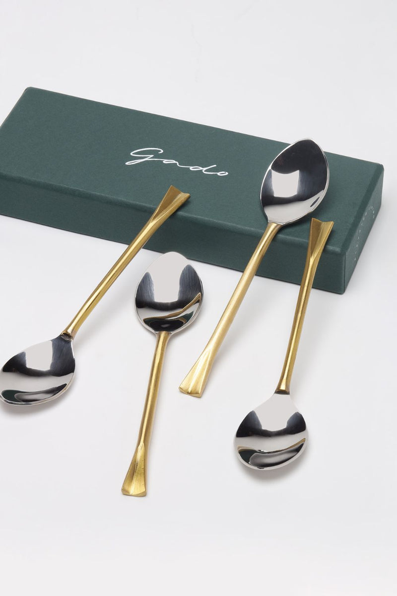 Sona Chaandi Dessert Spoons
(Set of 4) linen by Gado Living for in Singapore