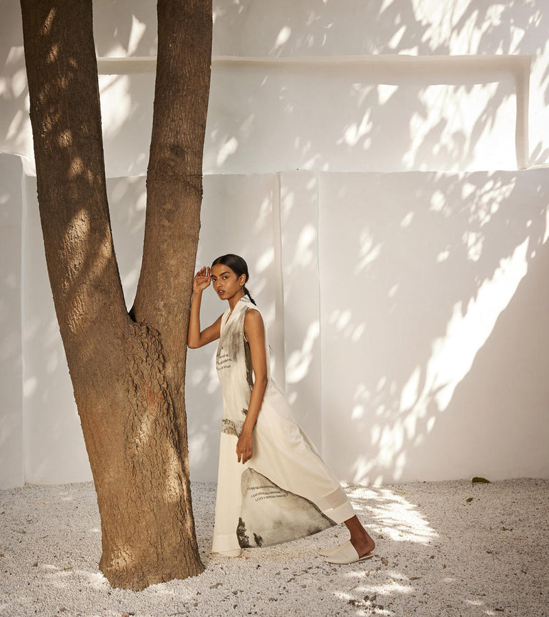 Starry light dress Dress by Khara Kapas in white for women in Singapore