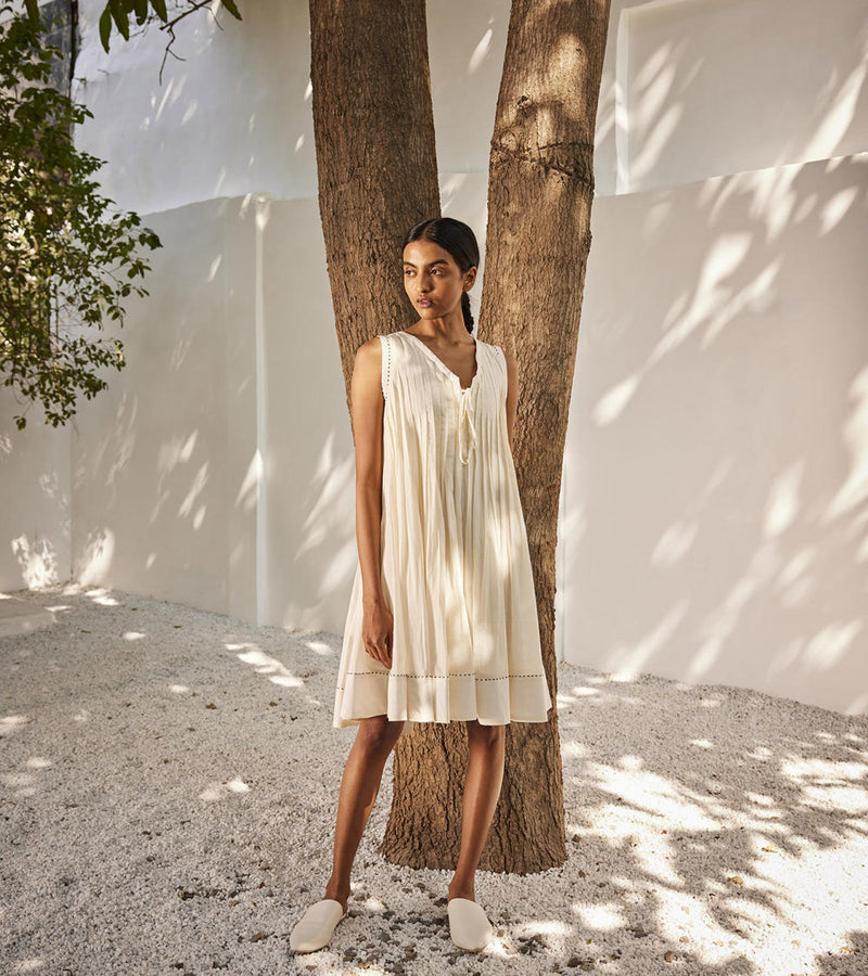 White mist dress Dress by Khara Kapas in white for women in Singapore