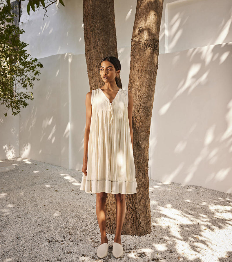 White mist dress Dress by Khara Kapas in white for women in Singapore
