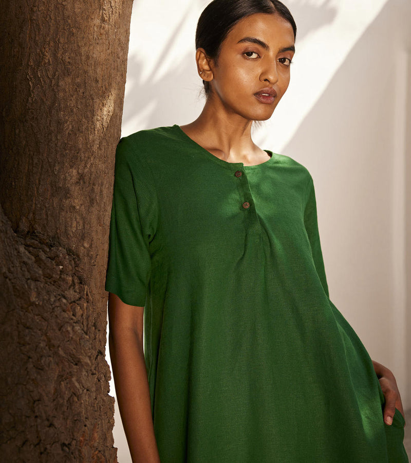Engraved co-ord set Co-ord Set by Khara Kapas in green for women in Singapore