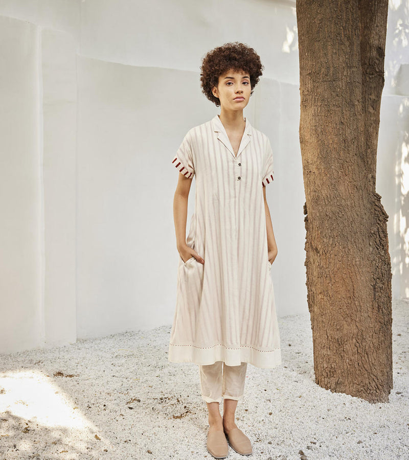 The echo co-ord set Co-ord Set by Khara Kapas in white for women in Singapore