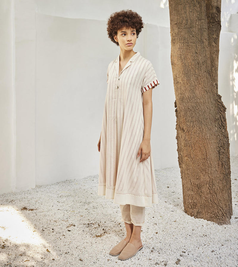 The echo co-ord set Co-ord Set by Khara Kapas in white for women in Singapore
