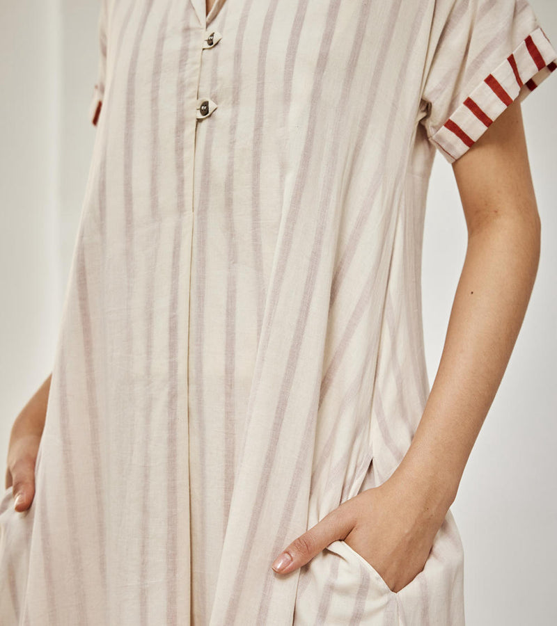 The echo co-ord set Co-ord Set by Khara Kapas in white for women in Singapore