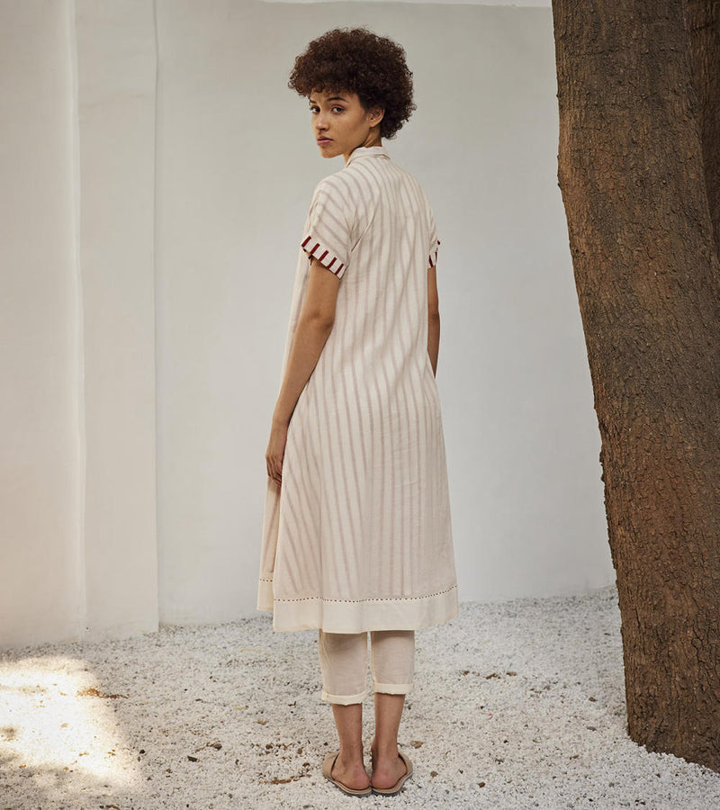 The echo co-ord set Co-ord Set by Khara Kapas in white for women in Singapore