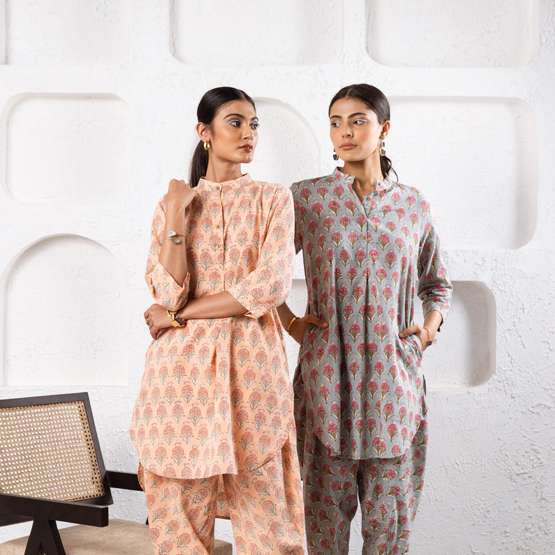 Pink Pansy Dhoti Co-Ord