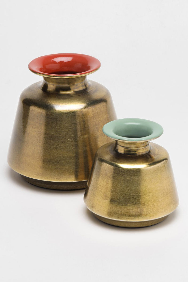 Enamel Matkas - set of 2 linen by Gado Living for in Singapore
