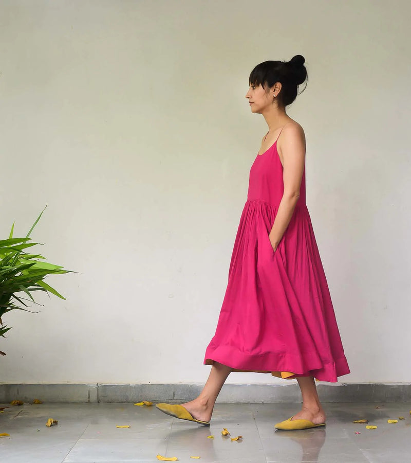 Behind The Curtains Sundress Dress by Khara Kapas for women in Singapore