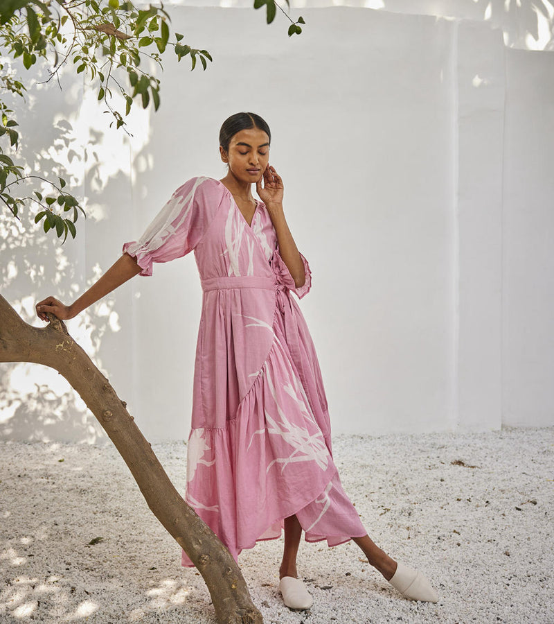 Tale untold dress Dress by Khara Kapas in pink for women in Singapore