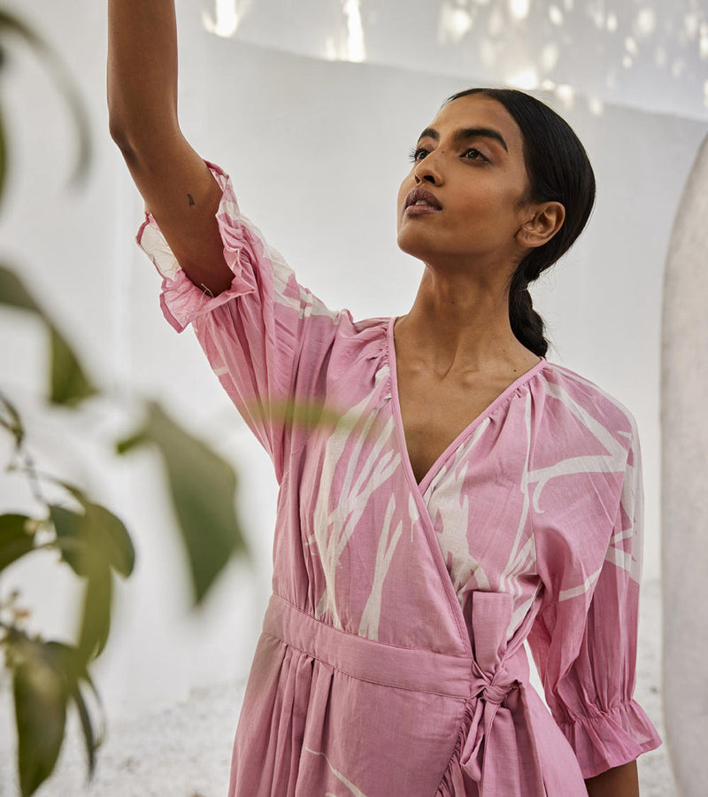 Tale untold dress Dress by Khara Kapas in pink for women in Singapore