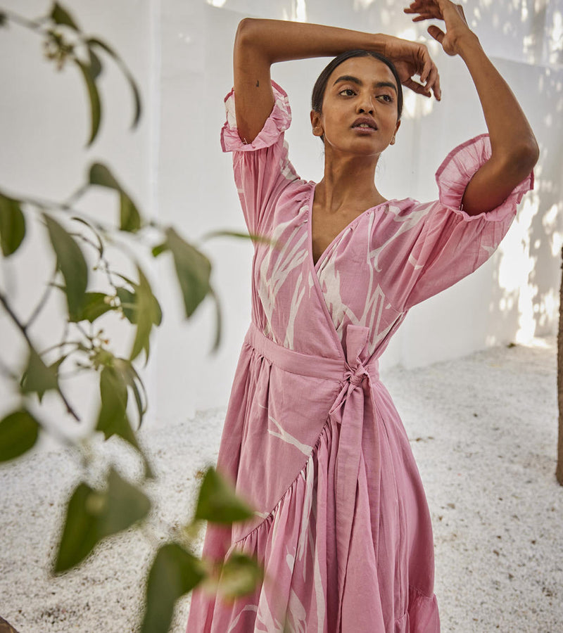 Tale untold dress Dress by Khara Kapas in pink for women in Singapore