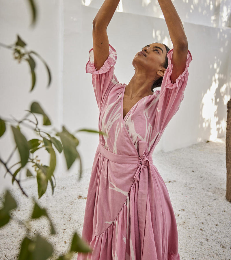 Tale untold dress Dress by Khara Kapas in pink for women in Singapore