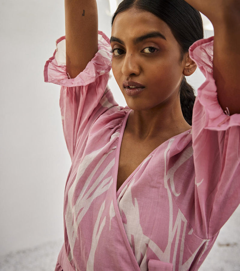 Tale untold dress Dress by Khara Kapas in pink for women in Singapore